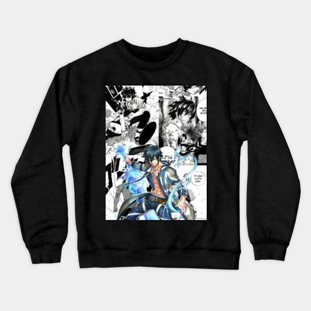 Gray Fullbuster Crewneck Sweatshirt by Jinwoo